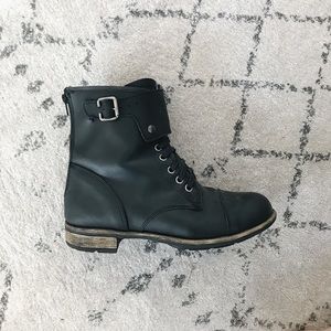 Charles David lace up combat boots